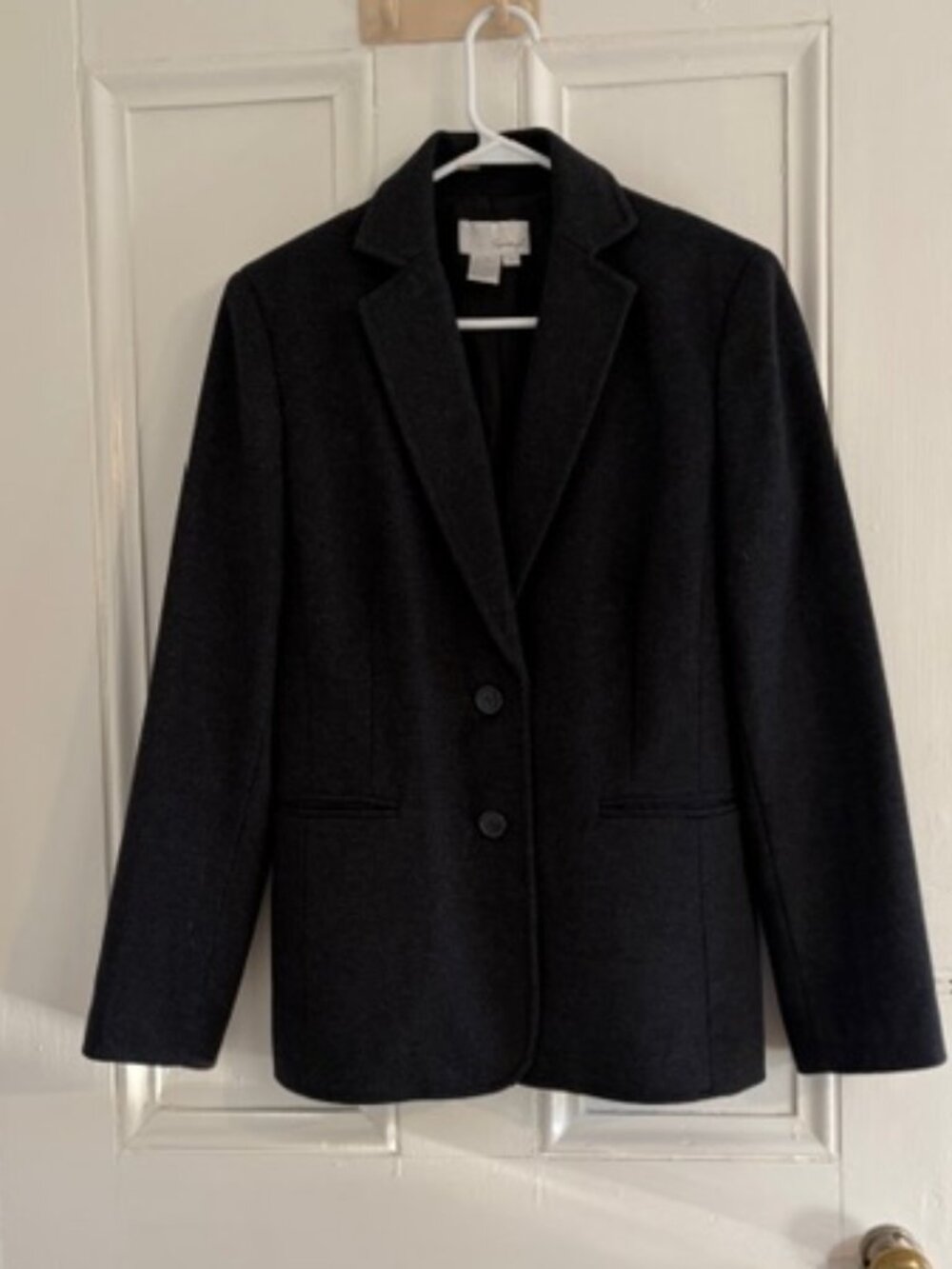 Spiegel Grey Wool tailored boyfriend blazer Vintage 90's Size 12